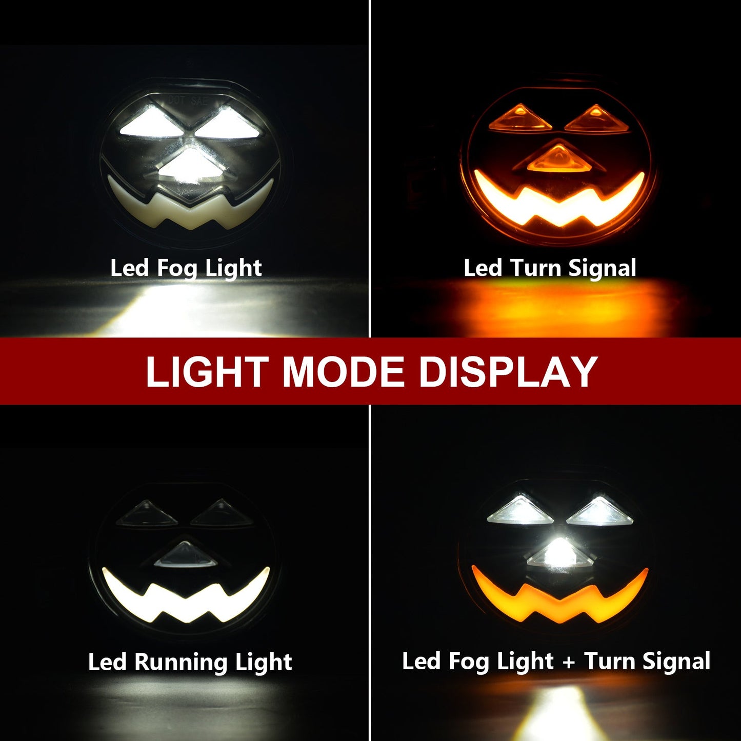 LED Fog Lights for 2002-2008 Dodge Ram 1500, for 2003-2009 Ram 2500, 3500