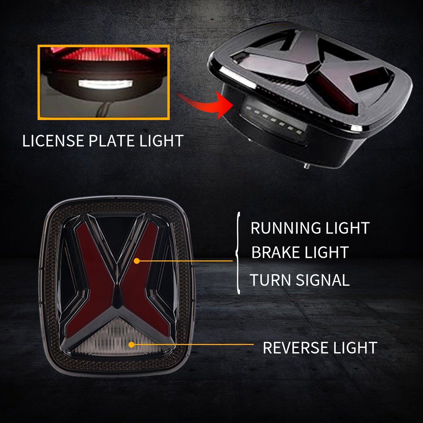 LED Tail Lights for Jeep Wrangler CJ YJ TJ (1 pair)