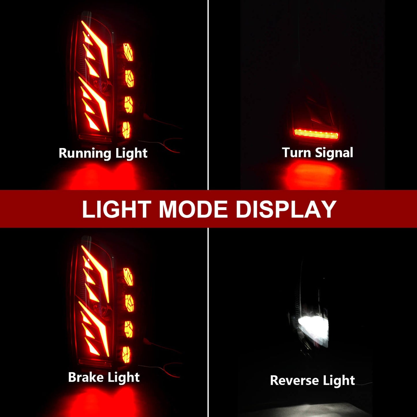 LED Tail Light Assembly Fit for 2016-2023 Toyota Tacoma,Starting Animated Rear Lamp Assembly with Dynamic Turn Signal,Brake Light,Reverse Light