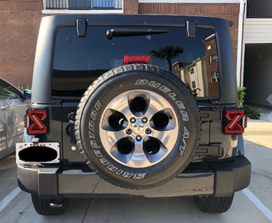 LED Tail Lights for 2007-2018 Jeep Wrangler JK, JKU, Sport, Sahara, Rubicon (1 pair)