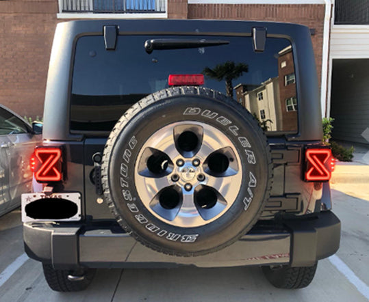 LED Tail Lights for 2007-2018 Jeep Wrangler JK, JKU, Sport, Sahara, Rubicon (1 pair)