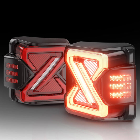 LED Tail Lights for 2007-2018 Jeep Wrangler JK, JKU, Sport, Sahara, Rubicon (1 pair)