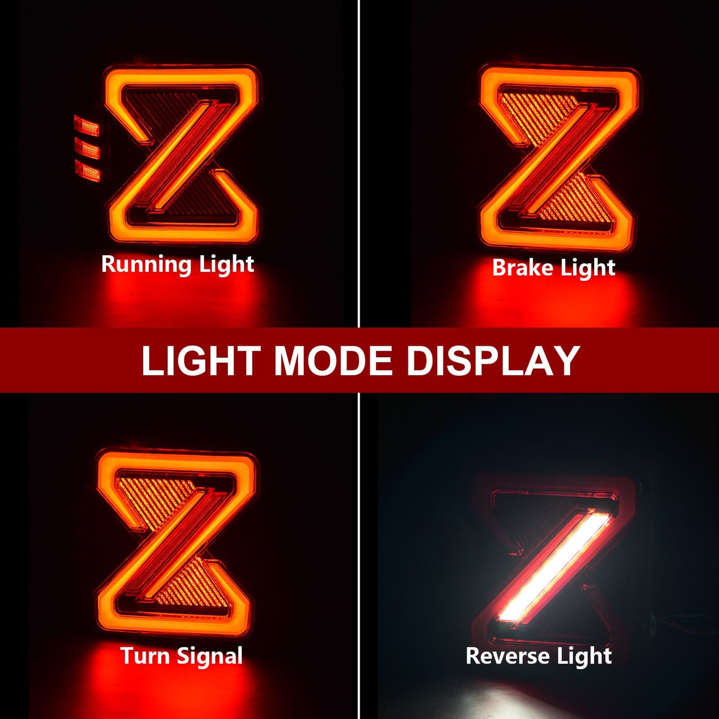 LED Tail Lights for 2007-2018 Jeep Wrangler JK, JKU, Sport, Sahara, Rubicon (1 pair)