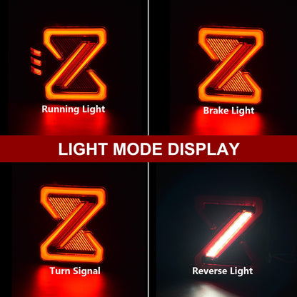 LED Tail Lights for 2007-2018 Jeep Wrangler JK, JKU, Sport, Sahara, Rubicon (1 pair)