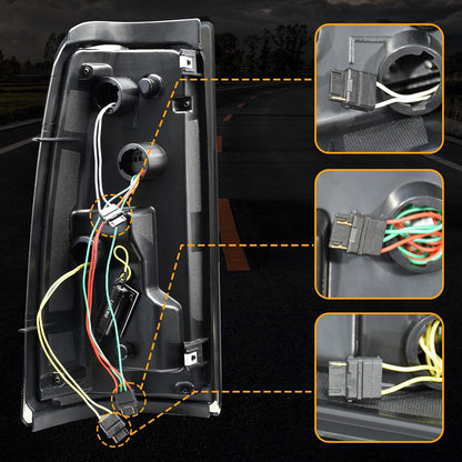 LED Tail Light Assembly Fit for 2016-2023 Toyota Tacoma,Starting Animated Rear Lamp Assembly with Dynamic Turn Signal,Brake Light,Reverse Light