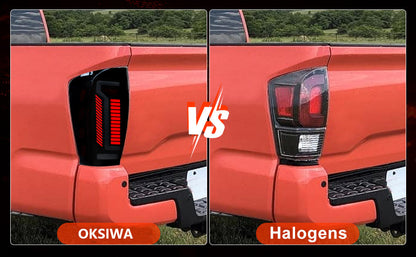 Full LED Tail Lights for 2016-2023 Toyota Tacoma with Smoked Lens & Dynamic Starting Animation (1 Pair)