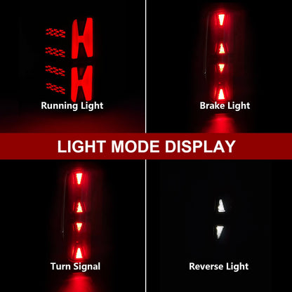 LED Tail Lights for 2015-2018 Chevy Silverado 1500, 2500HD, 3500HD, for 2016-2018 GMC Sierra 3500HD