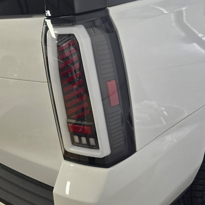 Sequential Full Led tail lights for 2015-2020 GMC Yukon/Yukon XL,Starting Animated Rear Light Assembly, Dynamic Turn Signal,Brake Light,Reverse Light Smoked