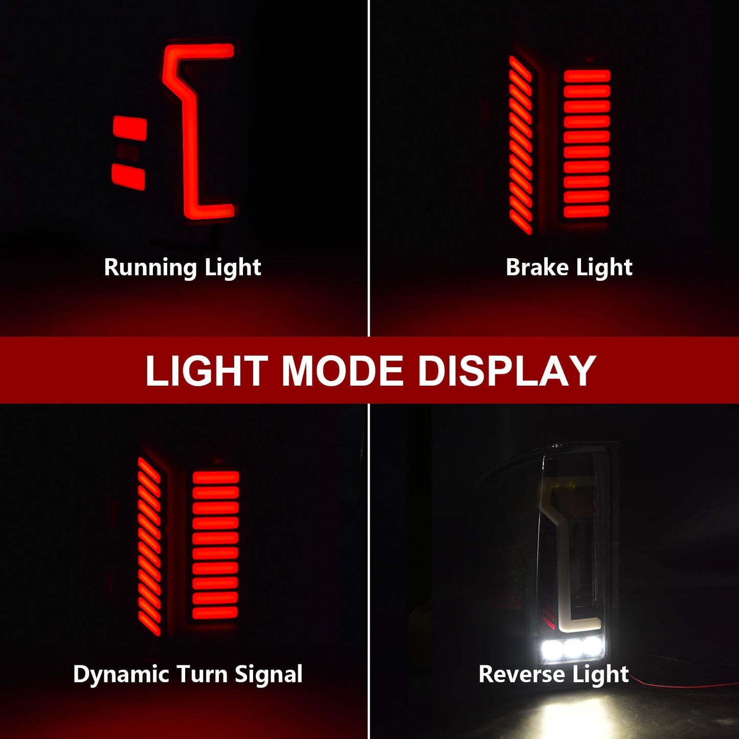 Sequential LED Tail Light for 2007-2013 Chevy Silverado 1500 2500HD 3500HD