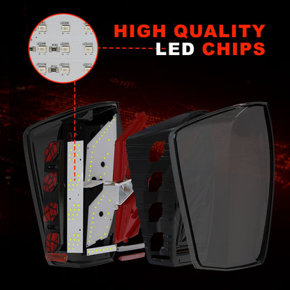 LED Tail Light Assembly Fit for 2016-2023 Toyota Tacoma,Starting Animated Rear Lamp Assembly with Dynamic Turn Signal,Brake Light,Reverse Light