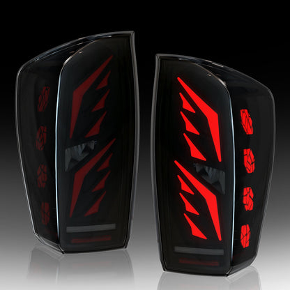 LED Tail Light Assembly Fit for 2016-2023 Toyota Tacoma,Starting Animated Rear Lamp Assembly with Dynamic Turn Signal,Brake Light,Reverse Light
