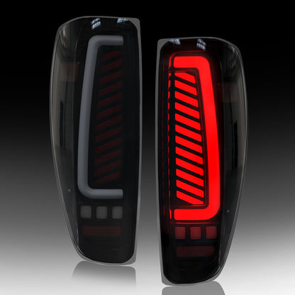 Full Led tail lights for 2004-2012 Chevy Colorado,GMC Canyon Starting Animated Rear Light Assembly, Dynamic Turn Signal,Brake Light,Reverse Light Smoked