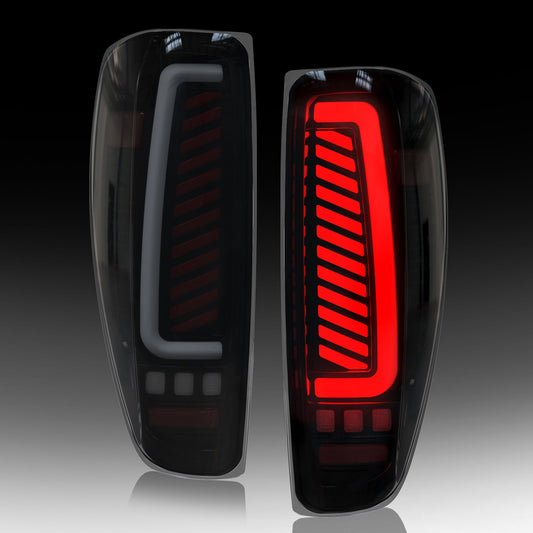 Full Led tail lights for 2004-2012 Chevy Colorado,GMC Canyon Starting Animated Rear Light Assembly, Dynamic Turn Signal,Brake Light,Reverse Light Smoked