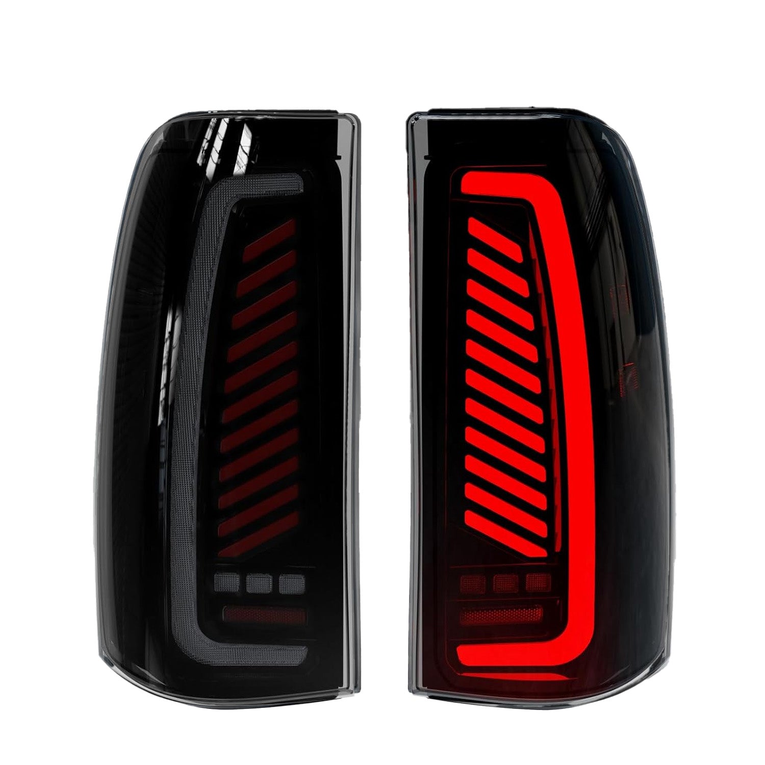 2003-2006 Chevy Silverado Sequential LED Tail Lights | Smoked | Start-Up Animation & Dynamic Turn Signal