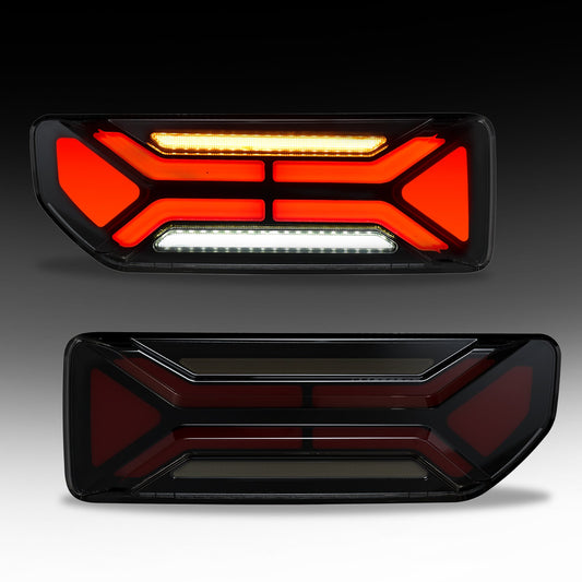 Full Tail Lights for 2019-2024 Suzuki Jimny with Start Up Sequence,Dynamic Turn Signal,Unique Appearance Design, Reverse Brake Tail Lamp Rear Lights Assembly