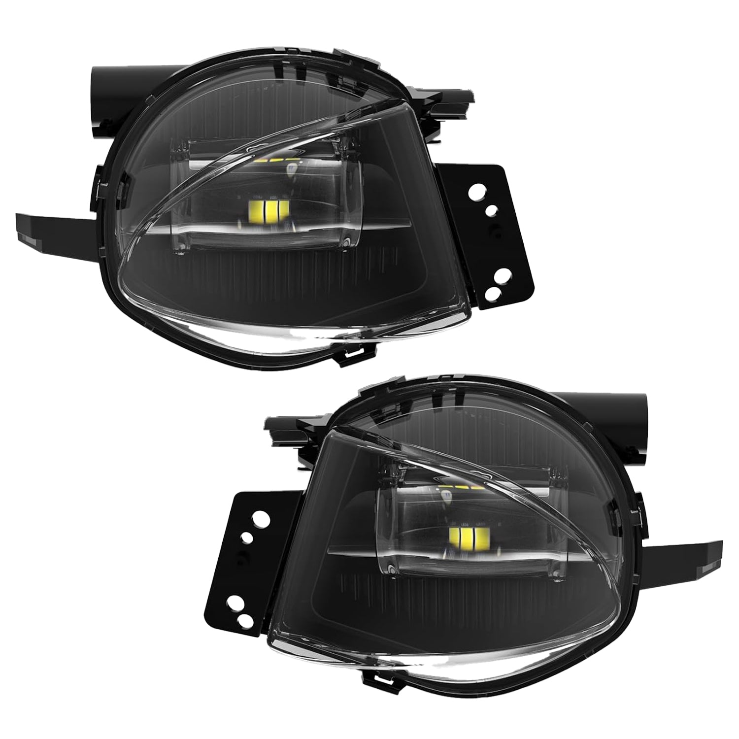 BMW 3 Series E90/E91 2006–2008 LED Fog Lights Assembly Replacement | 2500LM | 6500K | Clear Lens | 1 Pair