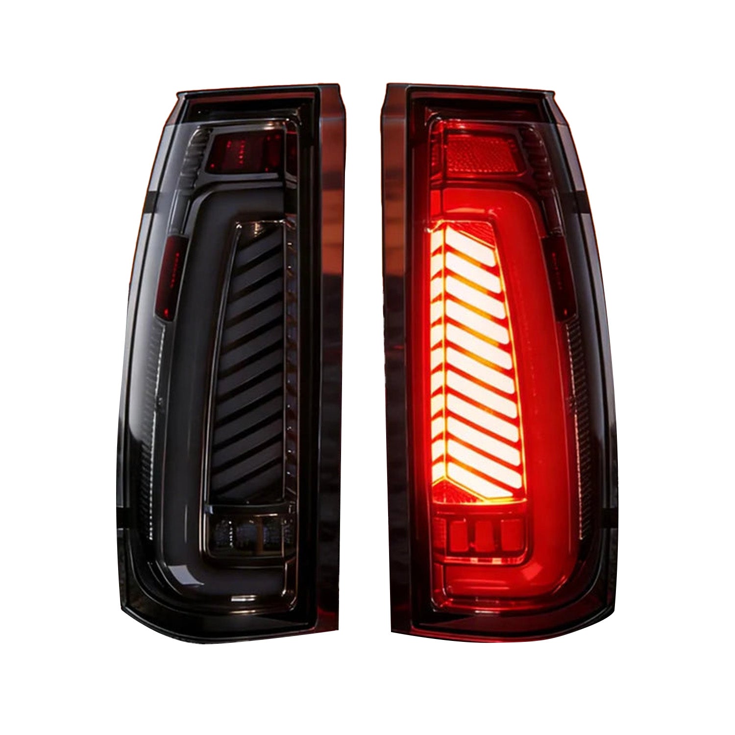 1988–1999 Chevy GMC C/K LED Tail Lights | Silverado Sierra Suburban Yukon | Sequential Turn Signal
