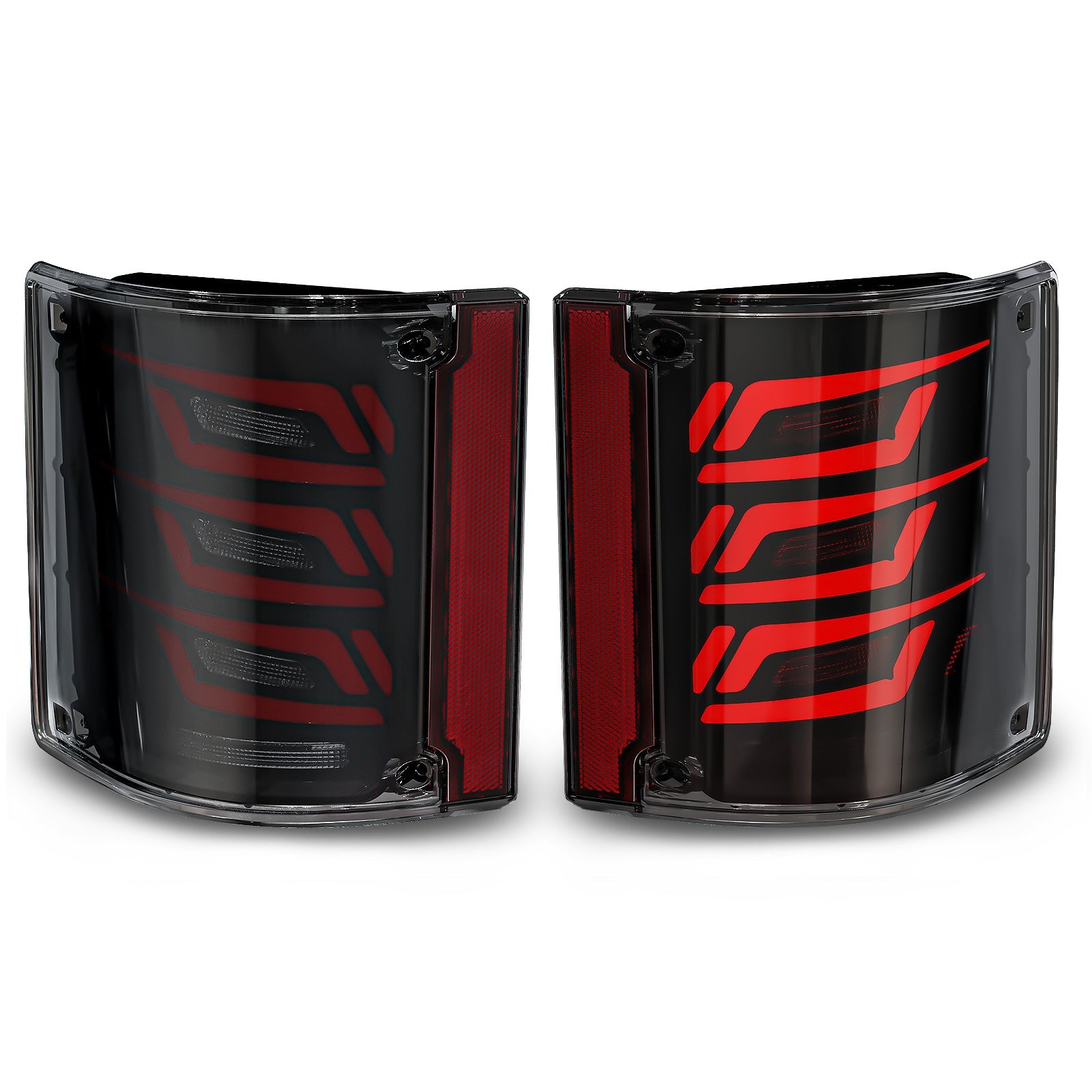 1973–1987 Chevy & GMC LED Tail Lights | Sequential | Start-Up Animation | Smoked Lens