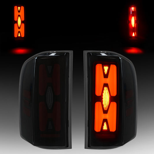 Tail Light Assembly Smoke Lens  for 2007-2013 Chevy Silverado 1500 2500HD 3500HD