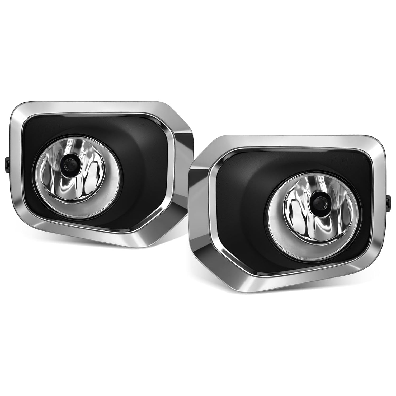 2016-2023 Toyota Tacoma Halogen Fog Lights Front Bumper Driving Lamp Kit 1 Pair Chrome Bezel