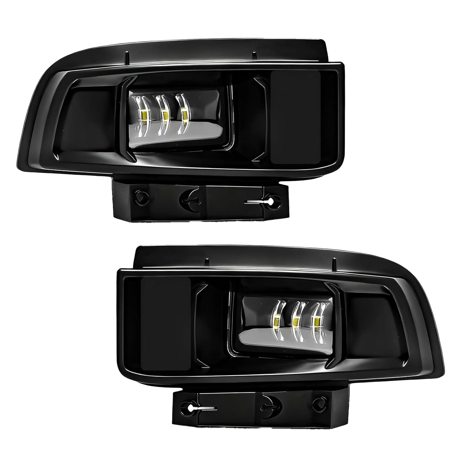 2005–2013 Chevrolet Corvette C6 Base LED Fog Lights Replacement | Clear Lens | DOT & SAE Approved | Plug & Play | 1 Pair