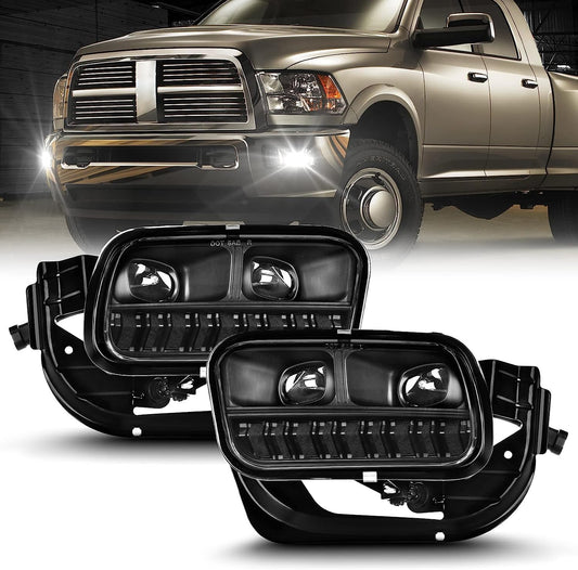 LED Fog Lights for 2009-2012 Dodge Ram 1500, 2010-2018 Dodge Ram 2500, 2012-2018 Dodge Ram 3500