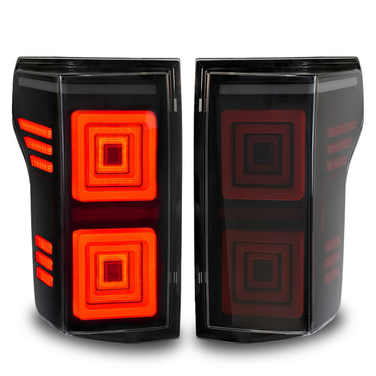 Full LED Tail Lights for 2015-2020 Ford F150, Unique Shaped Attractive Design Tail Lamp, Turn Signal Reverse Brake Rear Lights Assembly
