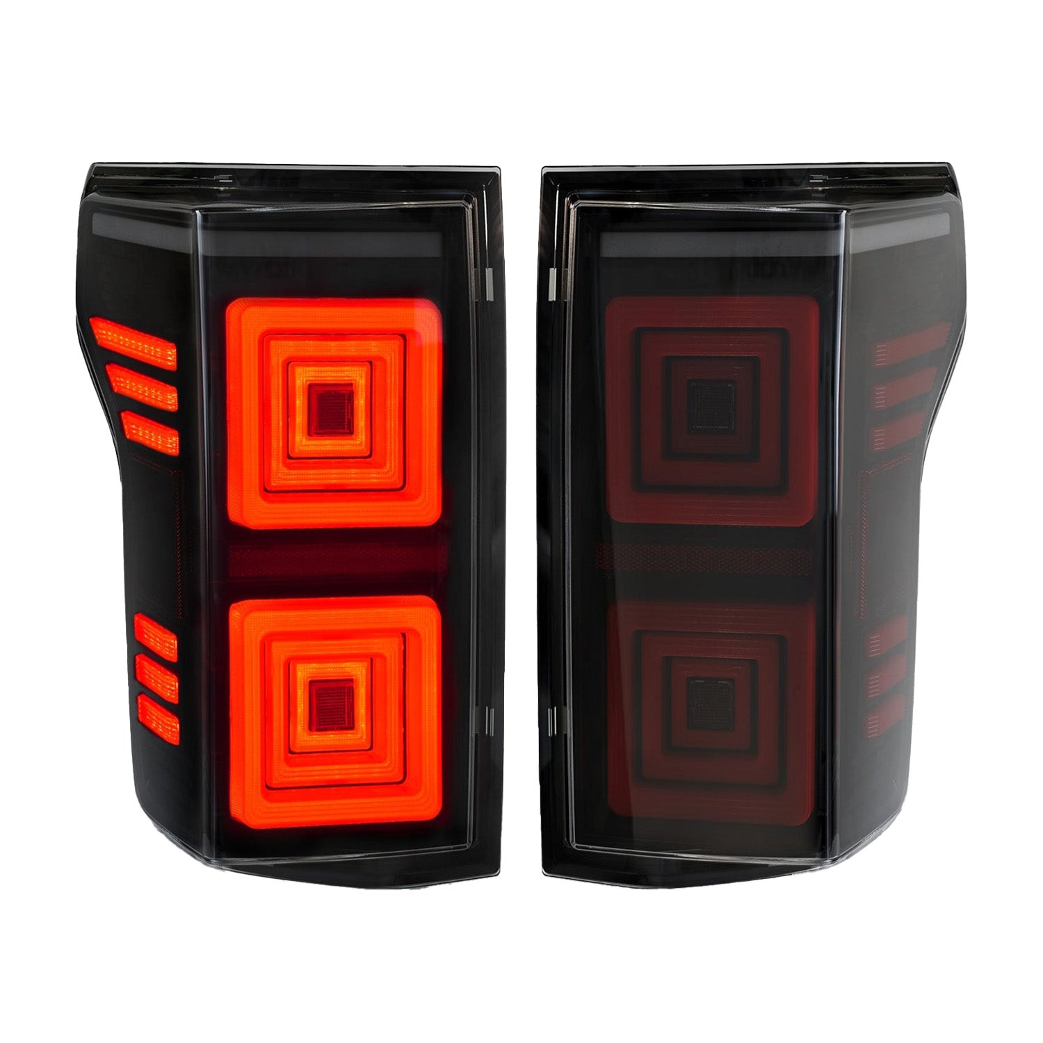 2015–2020 Ford F-150 Tail Lights (Without BSM) | Tunnel Style | Dynamic Turn Signal | Smoked Lens