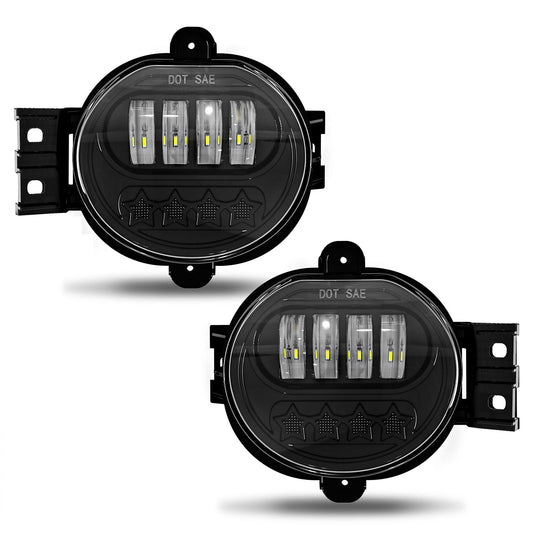 LED Fog Lights for Dodge 2002-2008 Ram 1500, 2003-2009 Ram 2500 3500 Pickup 2004-2006 Durango Upgrade and Modified 1 Pair Led Fog Lamp