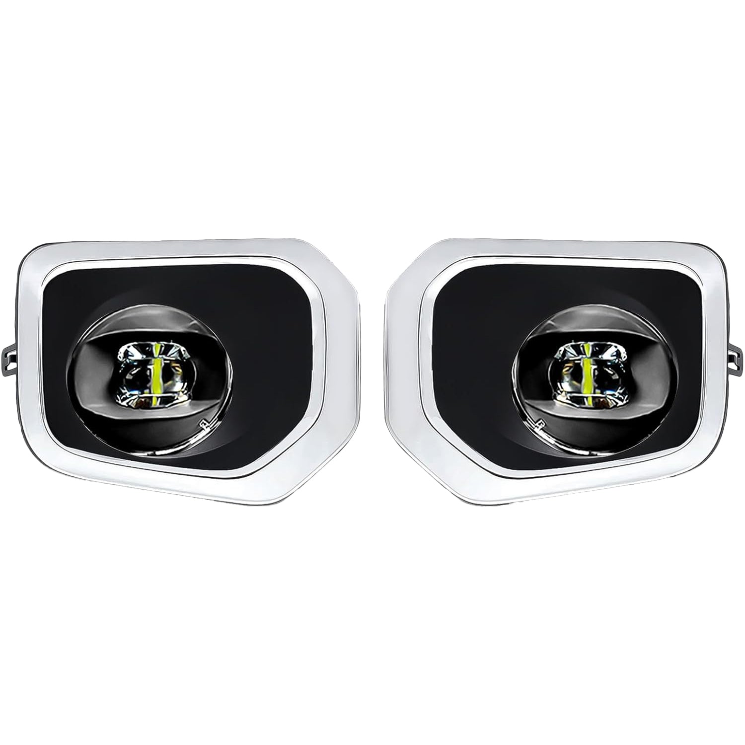 2016–2023 Toyota Tacoma SR/SR5 LED Fog Lights Replacement | Chrome Bezels | Plug & Play | With Wiring Harness | 1 Pair