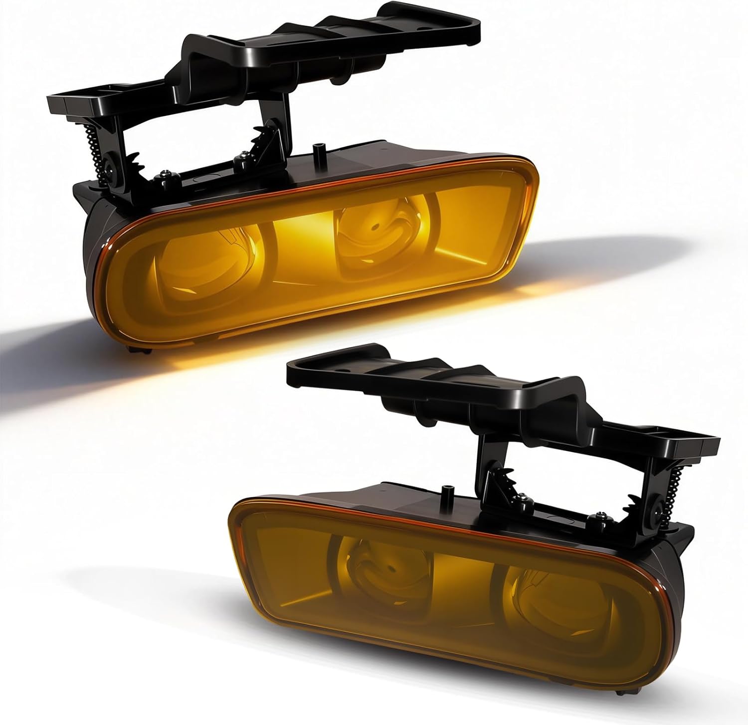 1999–2006 Chevy Silverado / Tahoe / Suburban LED Fog Lights Assembly Replacement | Yellow Lens | Front Bumper Driving Lamps | Plug & Play | 1 Pair