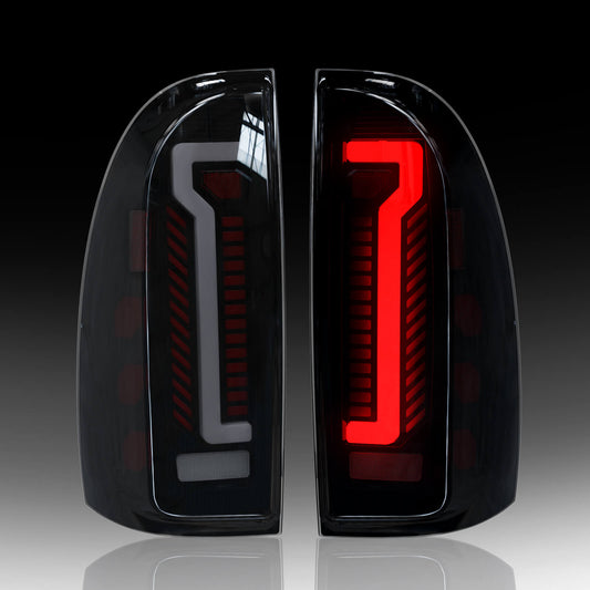 LED Tail Light Assembly Fit for 2005-2015 Toyota Tacoma,Starting Animated Rear Lamp Assembly with Dynamic Turn Signal,Brake Light,Reverse Light