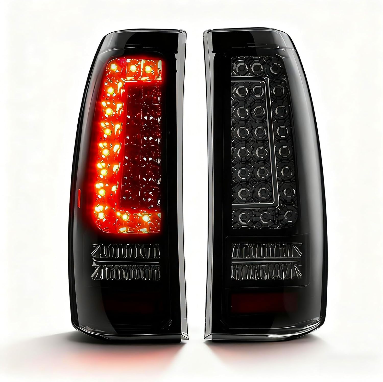 1999–2002 Chevy Silverado & 1999–2006 GMC Sierra Full LED Tail Lights | Smoked Lens | Start-Up Animation | 1 Pair