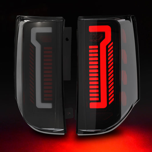 Sequential LED Tail Light for 2011-2020 Dodge Grand Caravan Starting Animated Rear Light Assembly, Dynamic Turn Signal,Brake Light,Reverse Light Smoked
