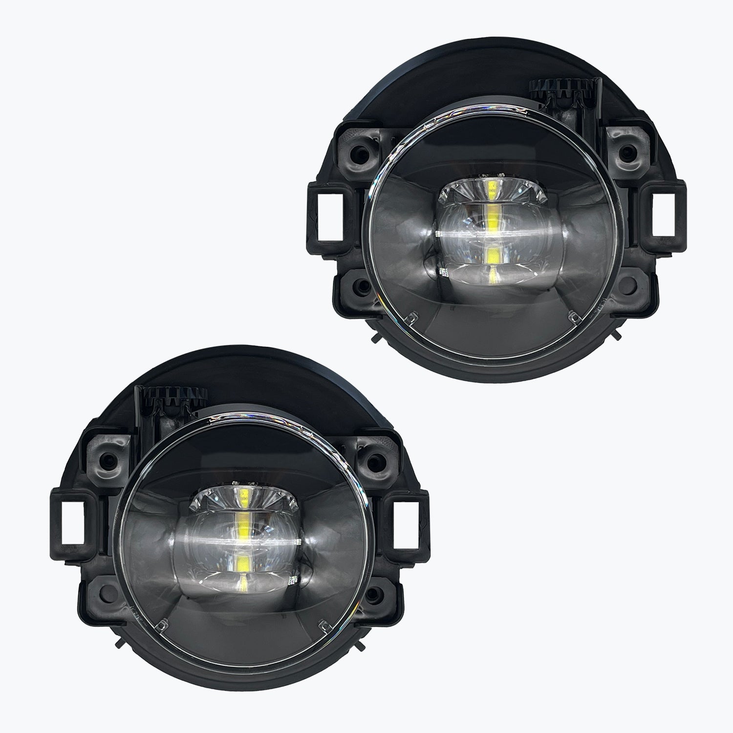 2005-2014 Nissan Xterra / 2010-2017 Frontier Front Bumper LED Fog Lights Assembly with Switch and Wiring Kit – Clear Lens