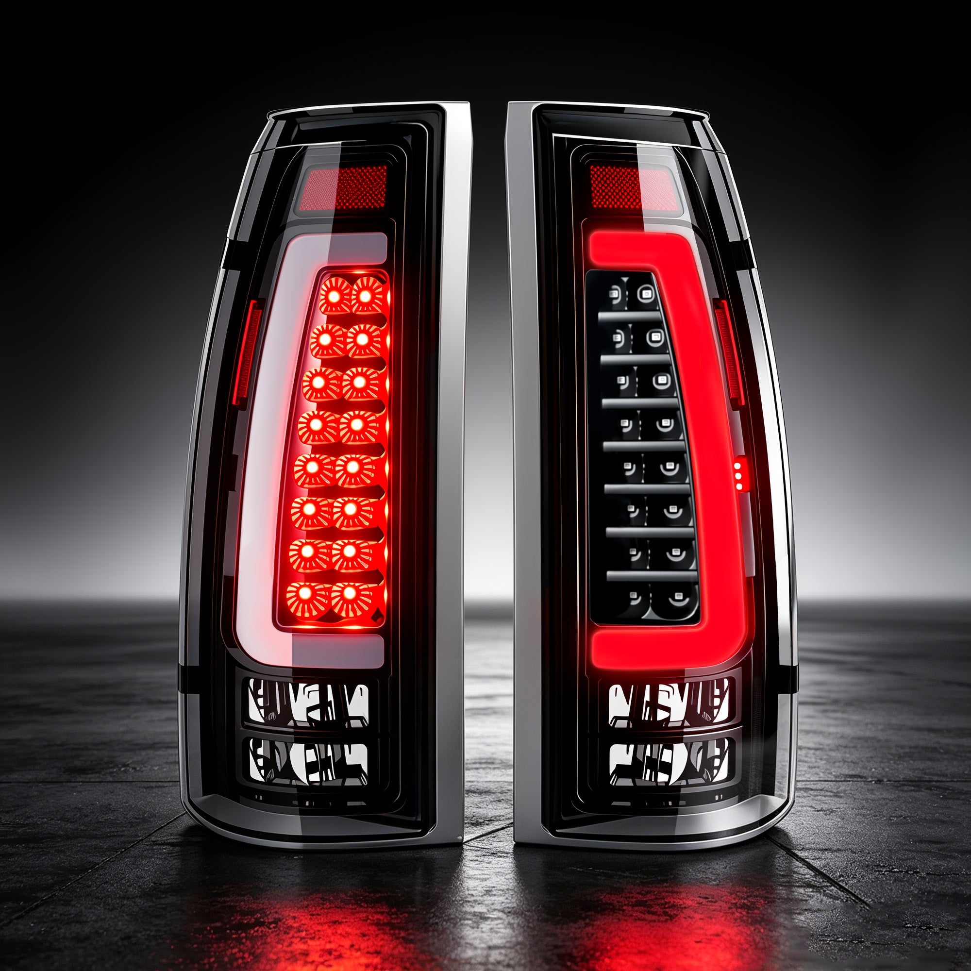 LED Tail Lights for 1988-1998 Chevy GMC C/K Sierra, 92-99 Suburban Yukon, 95-99 Tahoe,Blazer,Cadillac Escalade Plug & Play