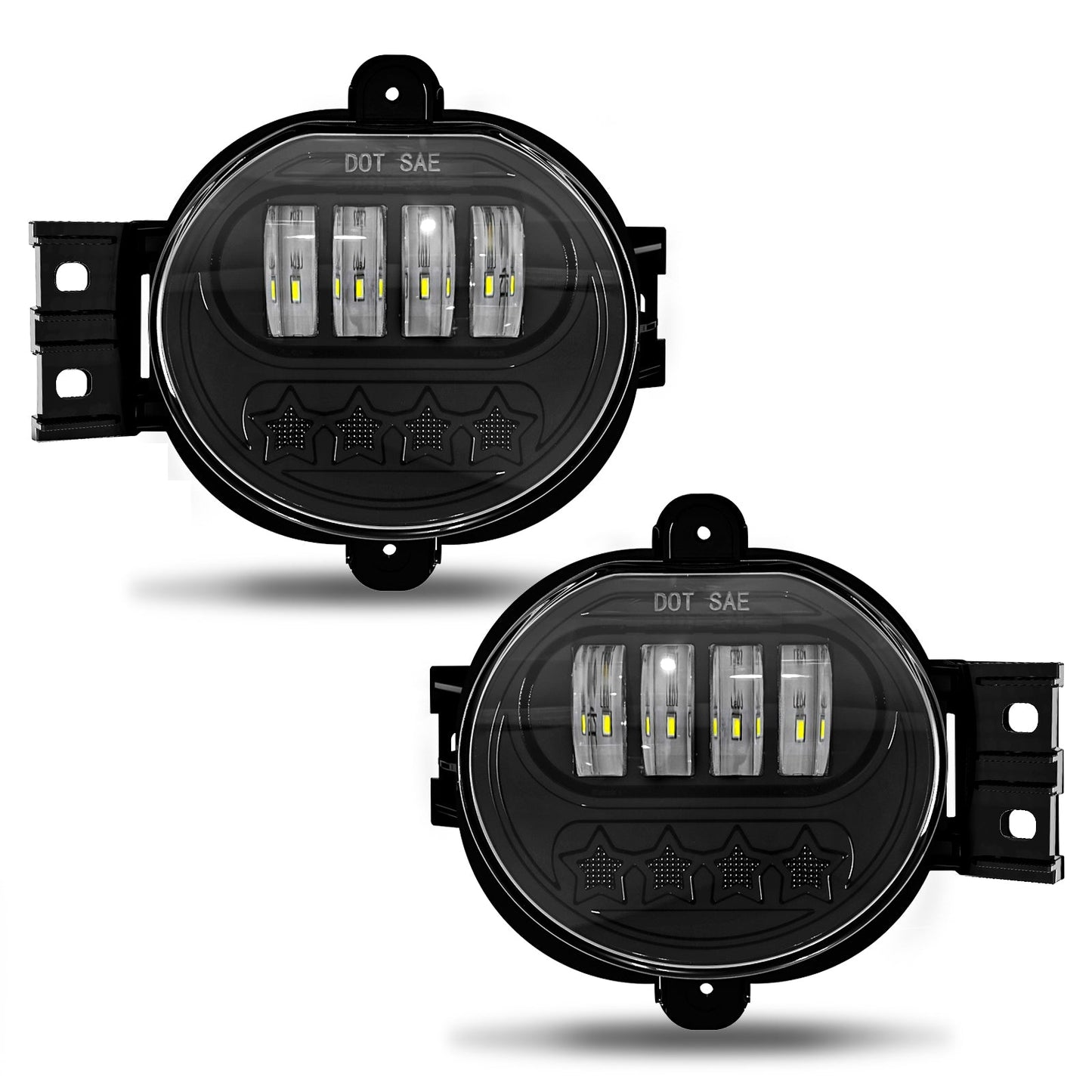 LED Fog Lights for Dodge 2002-2008 Ram 1500, 2003-2009 Ram 2500 3500 Pickup 2004-2006 Durango Upgrade and Modified 1 Pair Led Fog Lamp