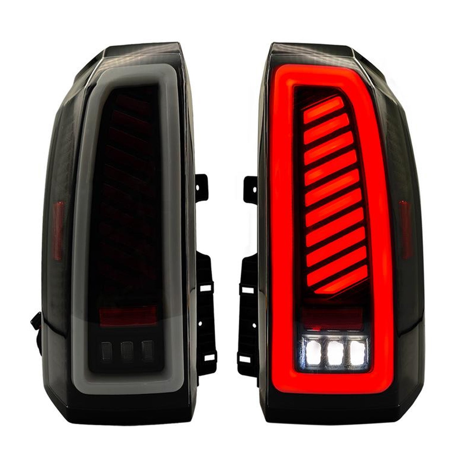 2015-2020 GMC Yukon / Yukon XL Denali/SLE/SLT Sequential LED Tail Lights | Smoked | Start-Up Animation & Dynamic Turn Signal