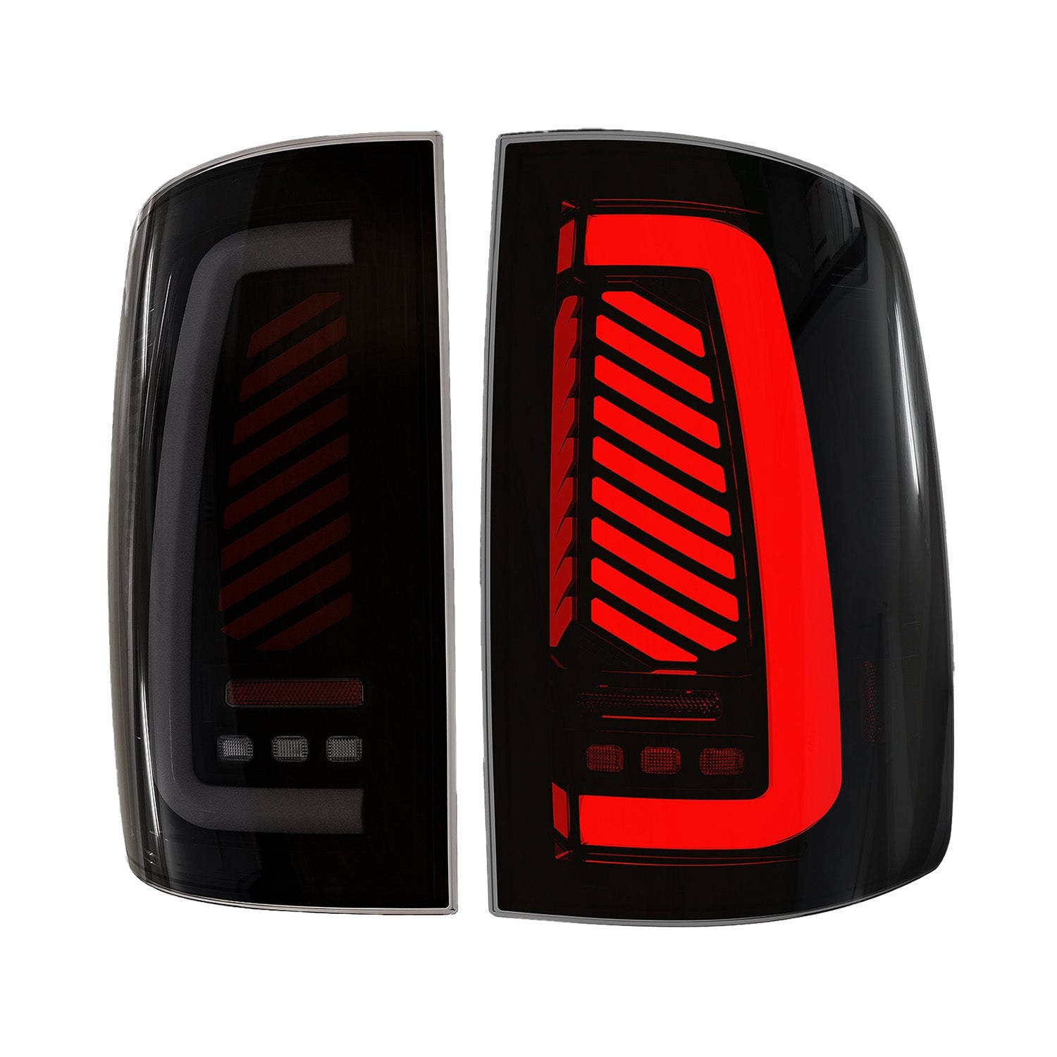 2009-2018 Dodge Ram 1500/2500/3500 Sequential LED Tail Lights | Smoked | Start-Up Animation & Dynamic Turn Signal