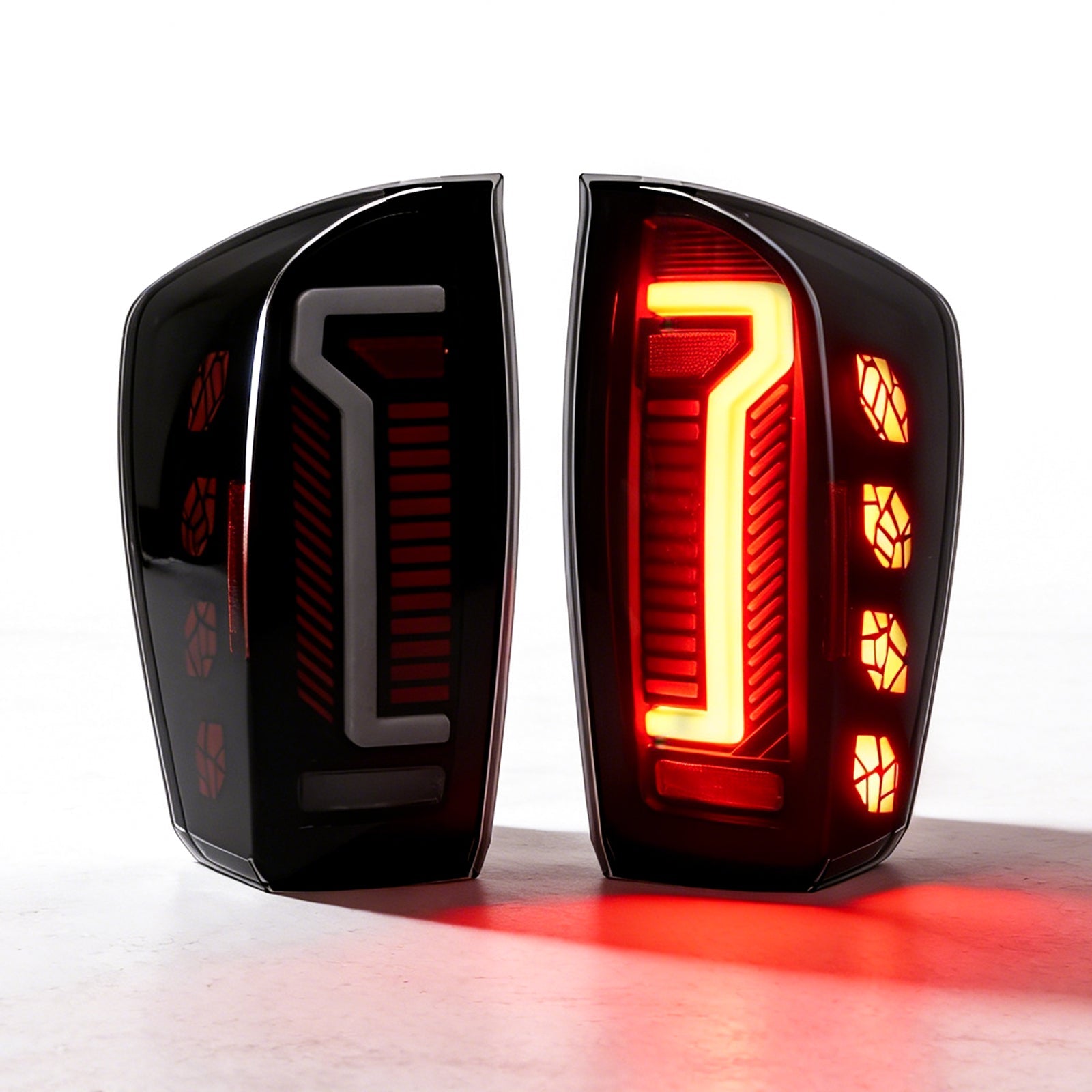 Mcooo Full LED Tail Lights for 2016-2023 Toyota Tacoma with Smoked Lens & Dynamic Starting Animation (1 Pair)