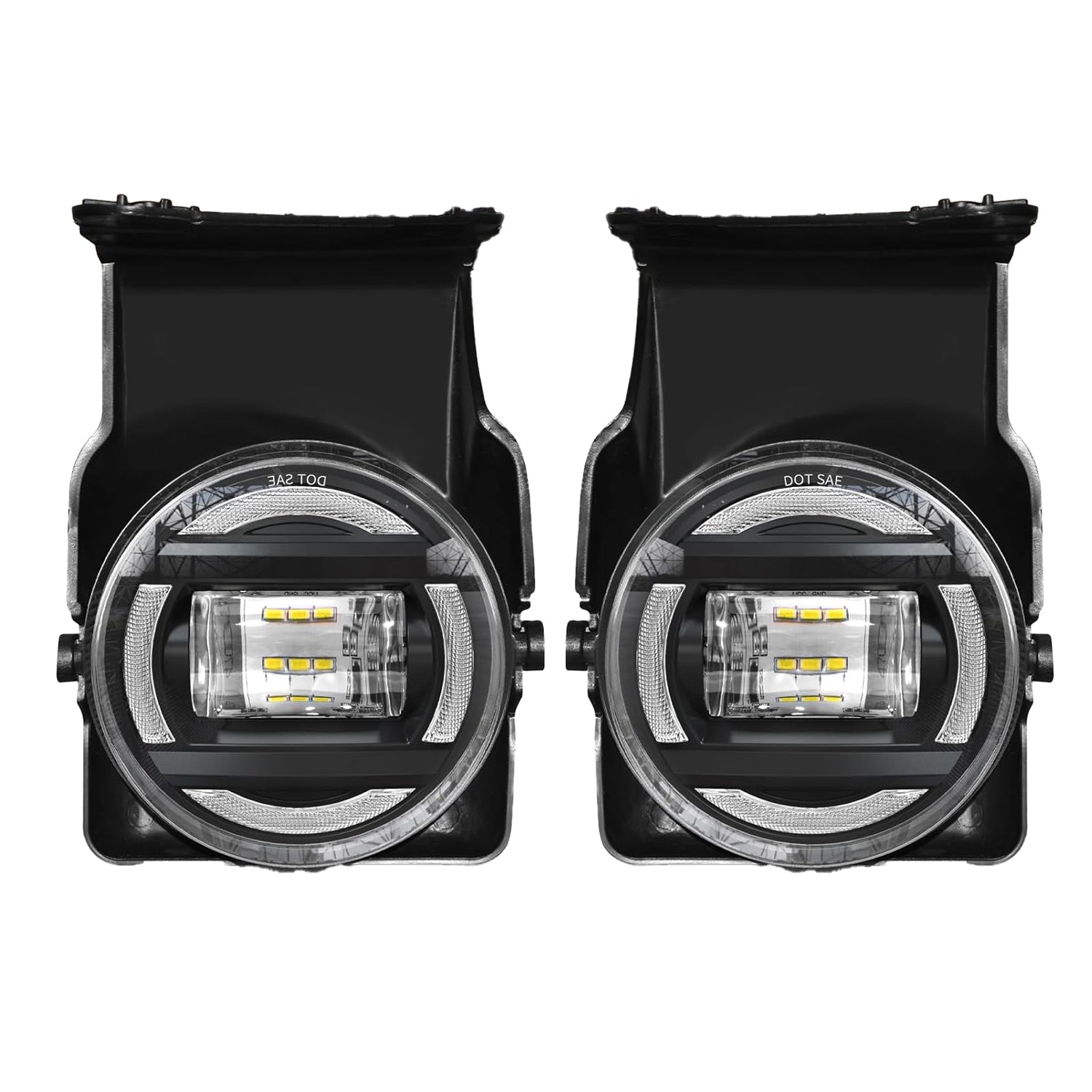 2003–2006 GMC Sierra 1500 / 2500 / 3500 LED Fog Lights | DRL + Turn Signal | 6500K | 2500LM | DOT SAE | 1 Pair