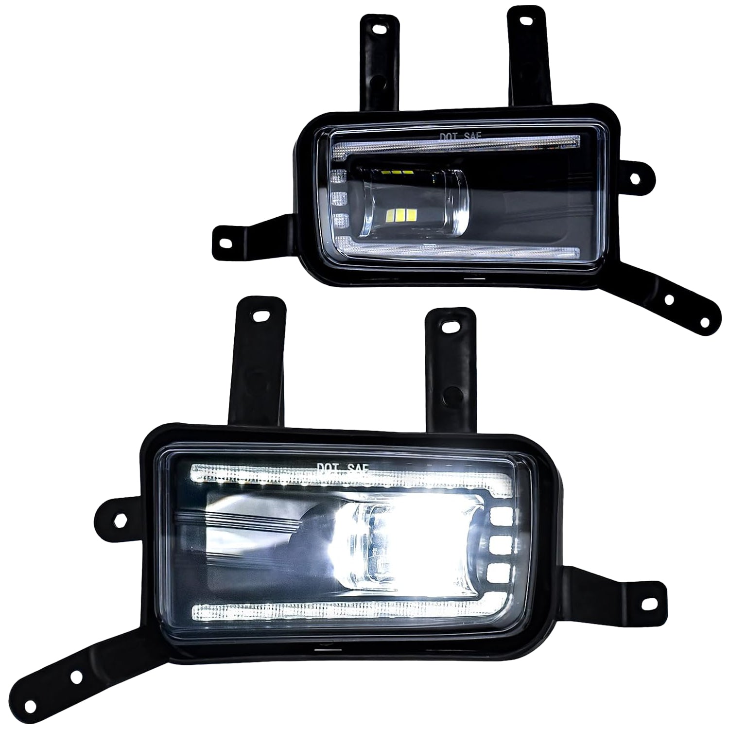 2015–2020 Chevy Tahoe/Suburban & GMC Yukon/Yukon XL LED Fog Lights | DRL & Dynamic Turn Signal | 2500LM | DOT & SAE Approved | 1 Pair
