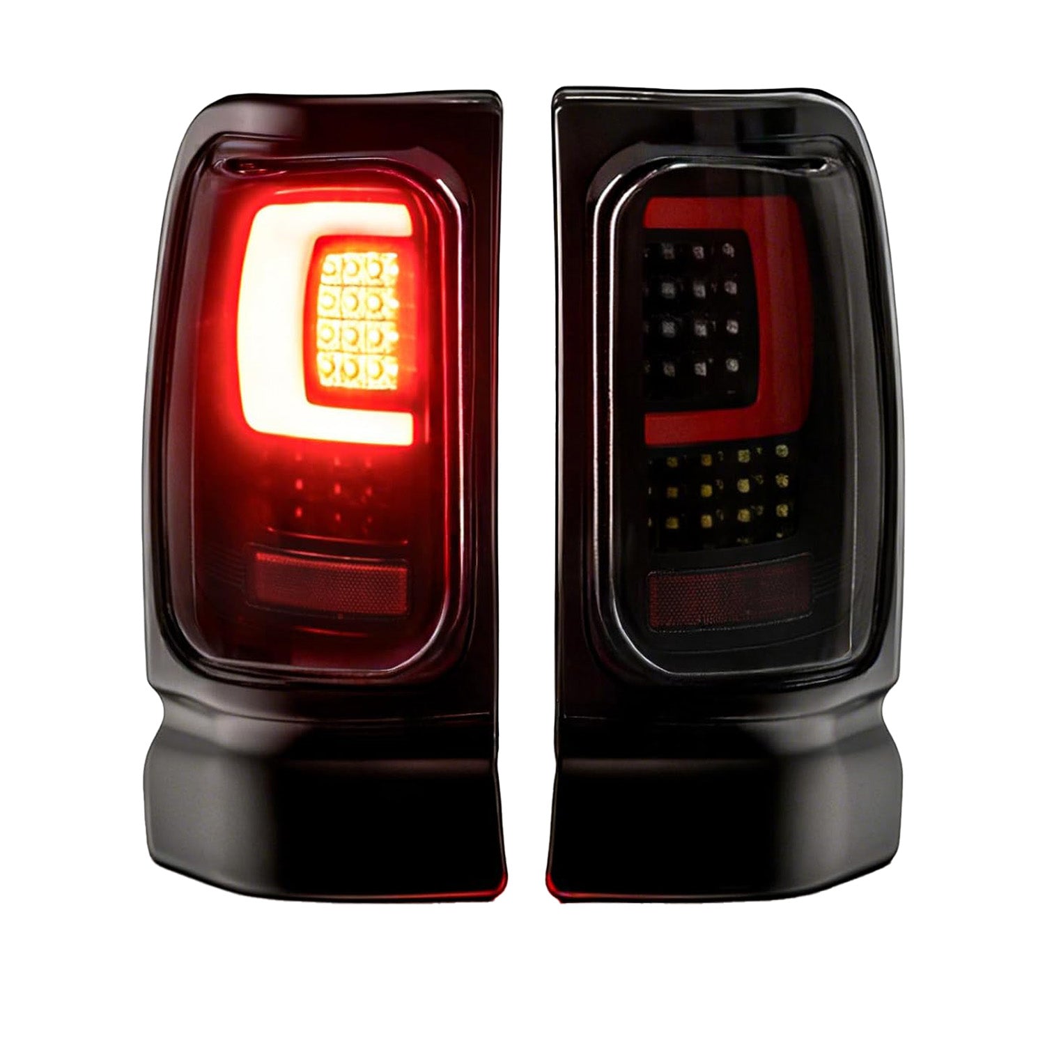 1994-2001 Dodge Ram 1500 / 1994-2002 Ram 2500/3500 LED Tail Lights | C-Shape Running Light