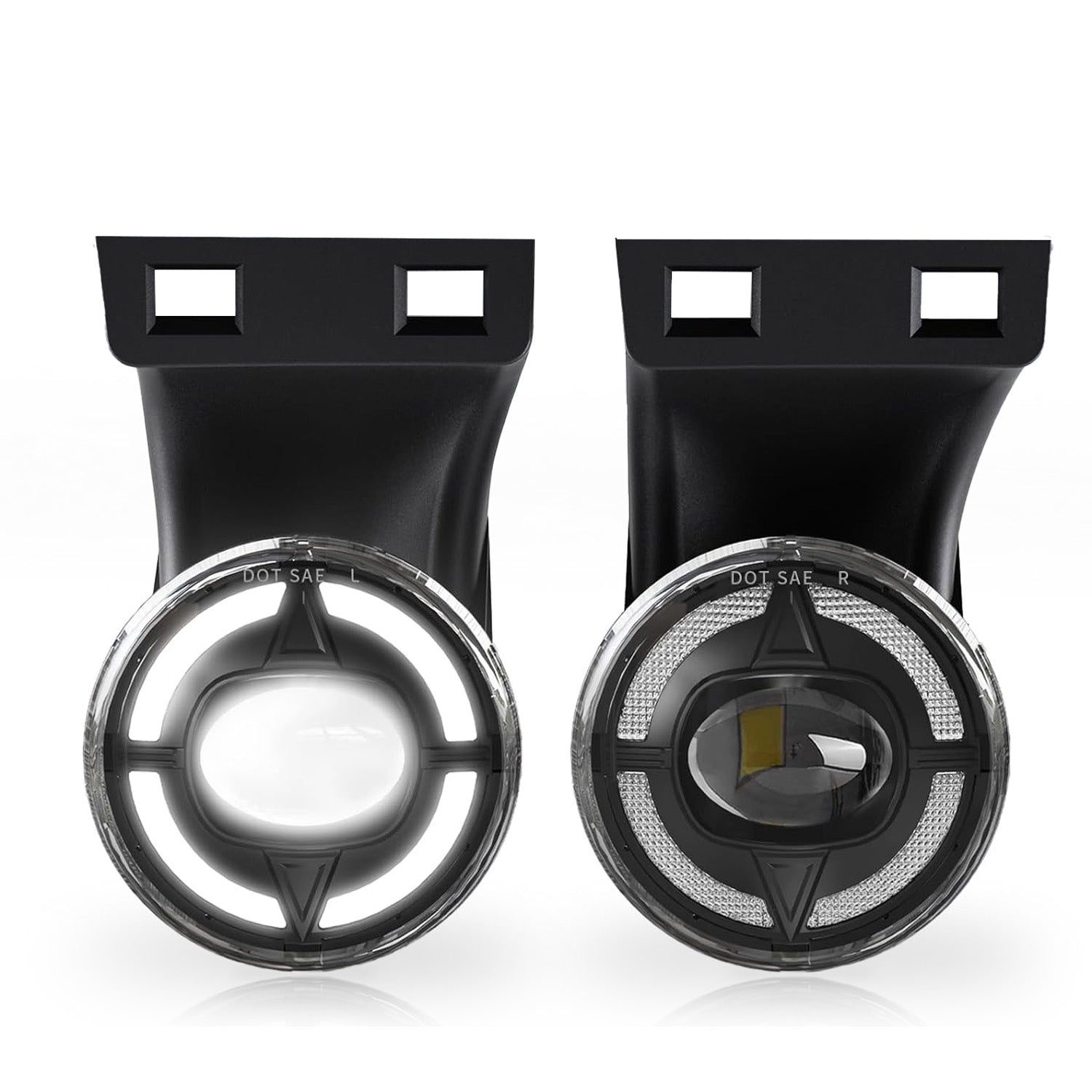 1994-2002 Dodge Ram 1500/2500/3500 LED Fog Lights with DRL | Front Bumper | 4 Lighting Modes