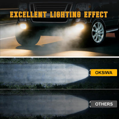 mcooo 2006-2010 Ford Explorer Fog Lights Pair - Direct Replacement for Original for Lights- Fits 2008-2010 Explorer Sport Trac - OEM Style Clear Lens, Weatherproof Housing (Driver & Passenger Side)