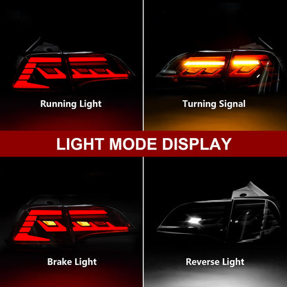 LED Tail Lights for 2017-2022 Tesla Model 3, Model Y with Smoked Lens