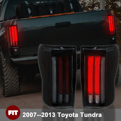 Sequential Led Tail Lights For 2007-2013 Toyota Tundra Starting Animated Rear Lights Assembly