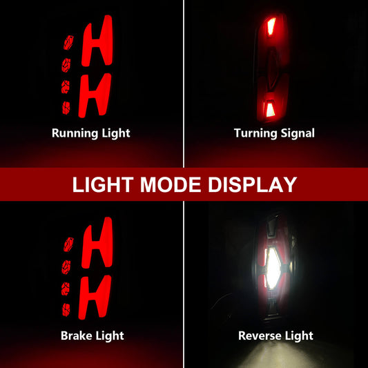 mcooo Tail Lights for 2016-2023 Toyota Tacoma with Smoked Lenses