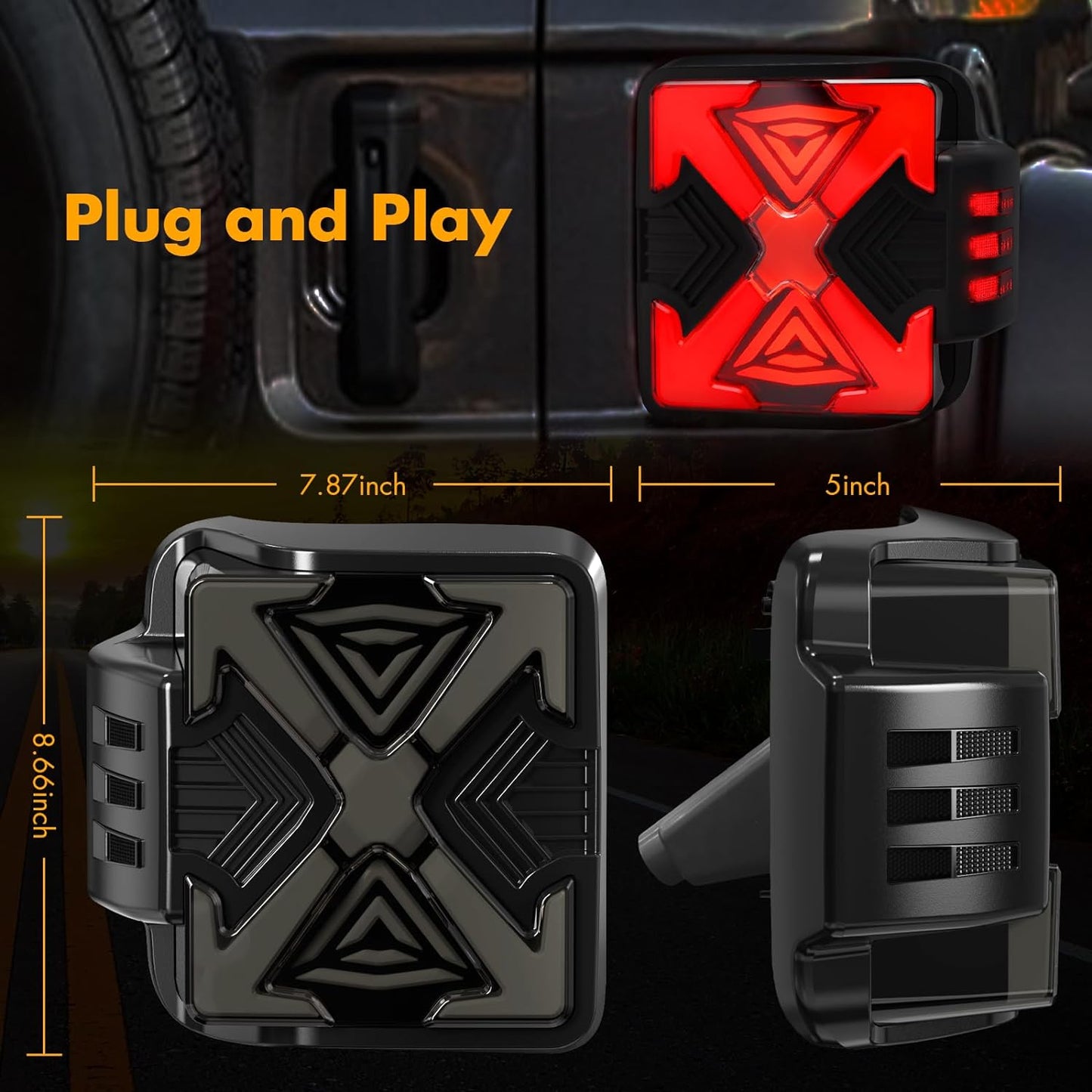 Tail Lights For 2019-2023 Jeep Wrangler JL with Clear/Smoked Lens