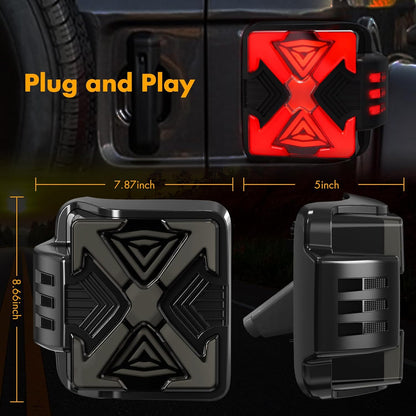 Tail Lights For 2019-2023 Jeep Wrangler JL with Clear/Smoked Lens